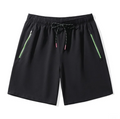 Men Gradient Color Shorts Breathable Loose Casual Outdoor Black Shorts